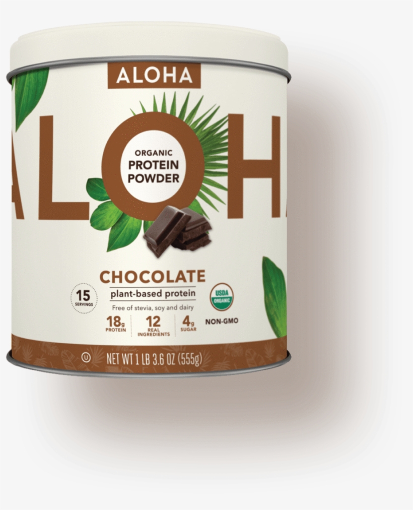 Aloha Chocolate Protein Powder Tin - Aloha Protein, transparent png