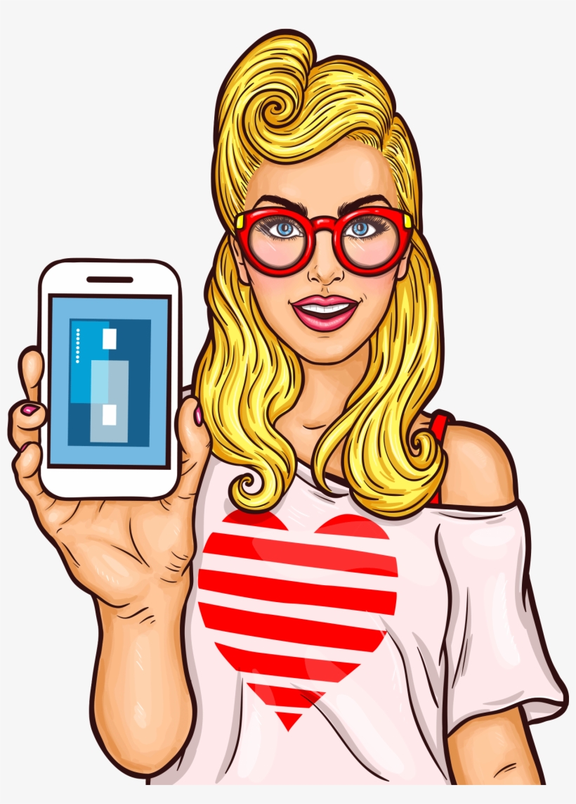 Download - Pop Art Girl Png, transparent png