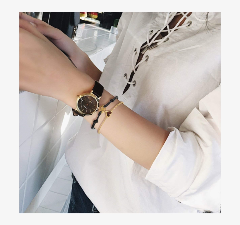 ชุดเครื่องประดับ นาฬิกาพร้อมสร้อยข้อมือ Ladies Quartz - Bracelet, transparent png