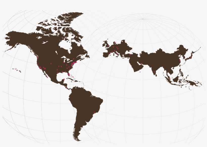 Where We've Been - Map South And North America Png, transparent png