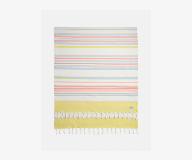 Joules Cotton Beach Blanket Cream Orange Stripe - Paper, transparent png