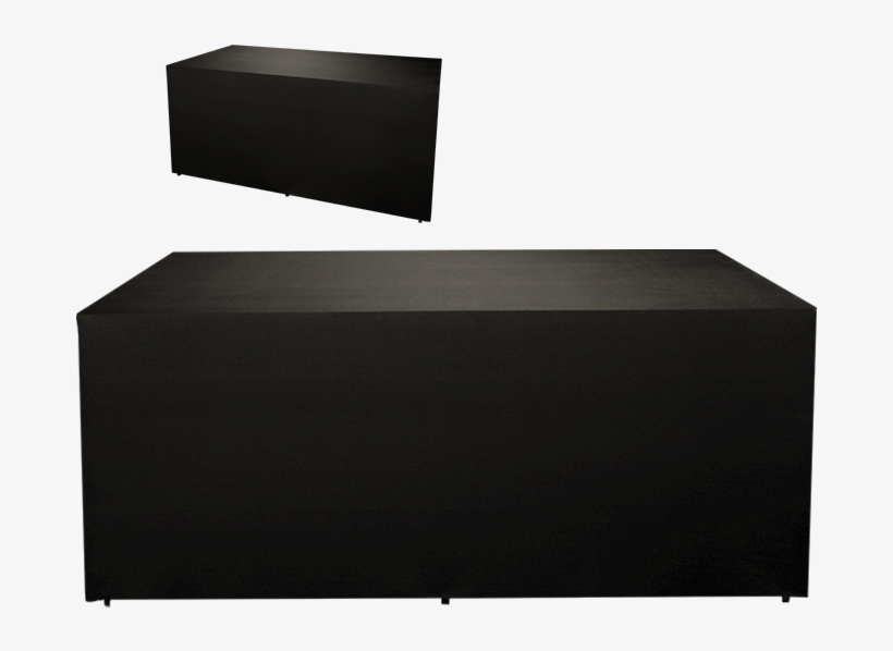 Hire Folding Buffet Black Cover 'stand Alone' 4 Sides - Table, transparent png