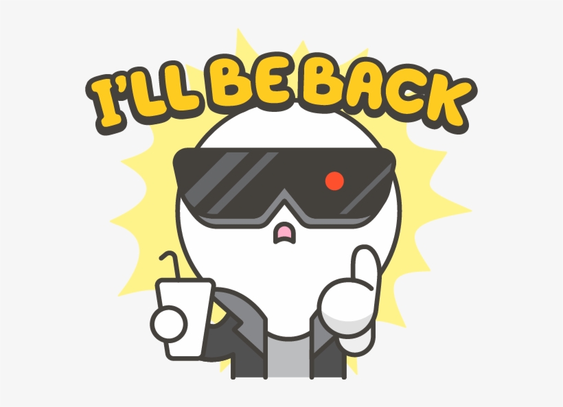 I'll Be Back - Cartoon, transparent png