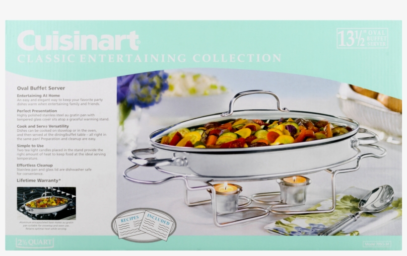 Cuisinart Stainless 13 1 2 Inch Oval Buffet Servers, transparent png