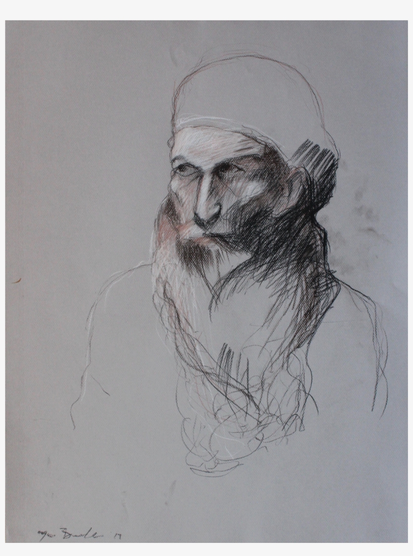 Beard Drawing Realistic - Sketch, transparent png