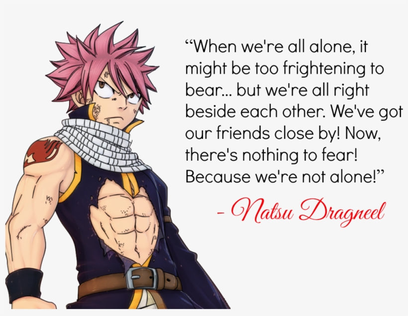 “when We're All Alone, It Might Be Too Frightening - Natsu Dragneel, transparent png