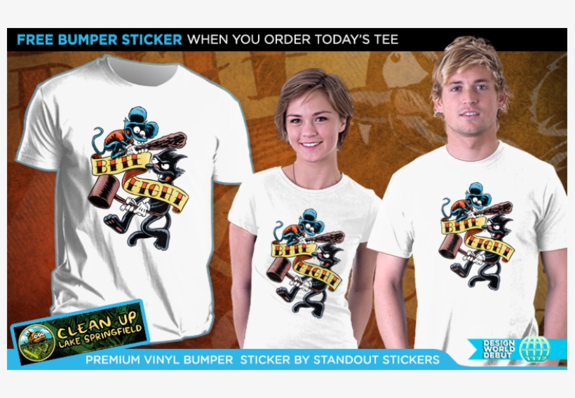 Simpsons The Simpsons Itchy And Scratchy Itchy & Scratchy - T Shirt, transparent png