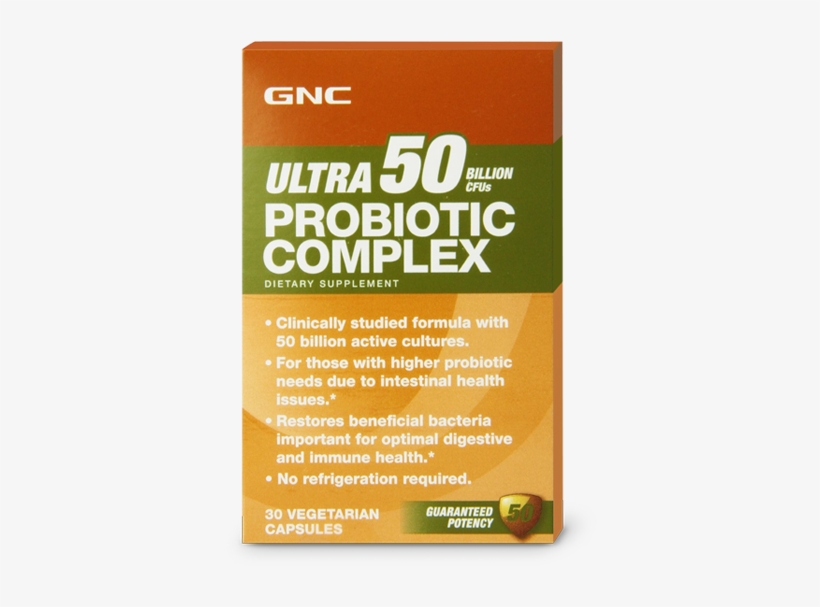 Gnc Ultra 50 Billion Cfus Probiotic Complex - Gnc Probiotics, transparent png