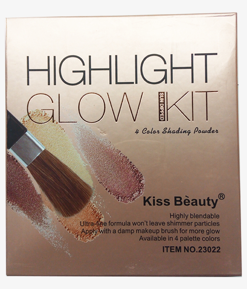 Kiss Beauty Highlight Glow Kit, transparent png