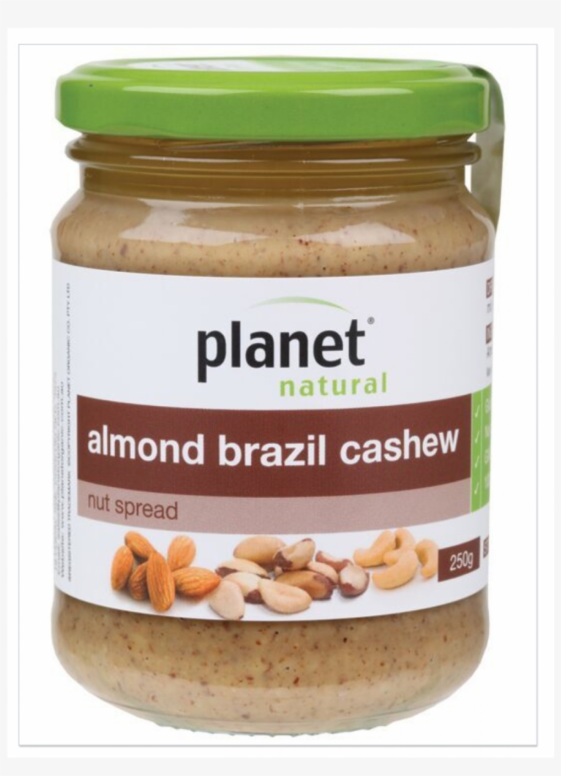 Planet Natural Almond Brazil Cashew Nut - Planet Natural Peanut Butter, transparent png