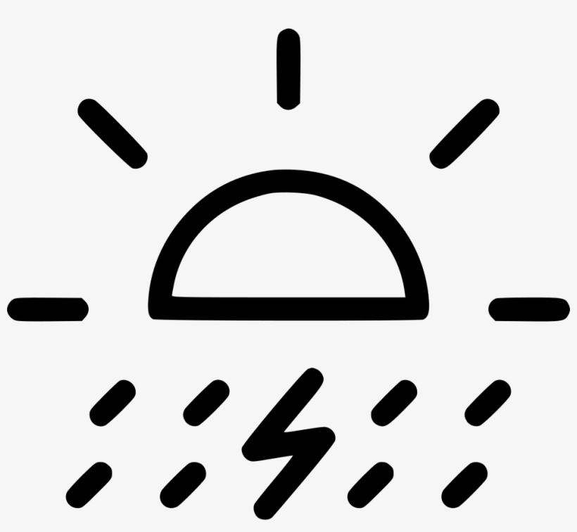 Fall Day Lightning Thunder Comments - Icono De Precipitacion, transparent png