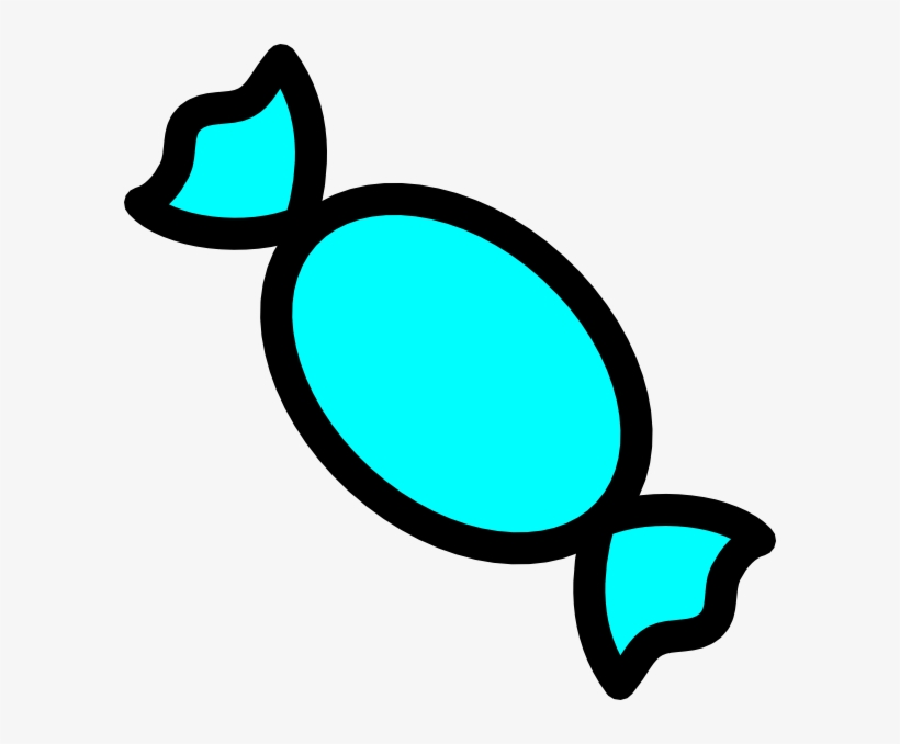 Candy Clipart Teal - Candies Colouring Pages, transparent png