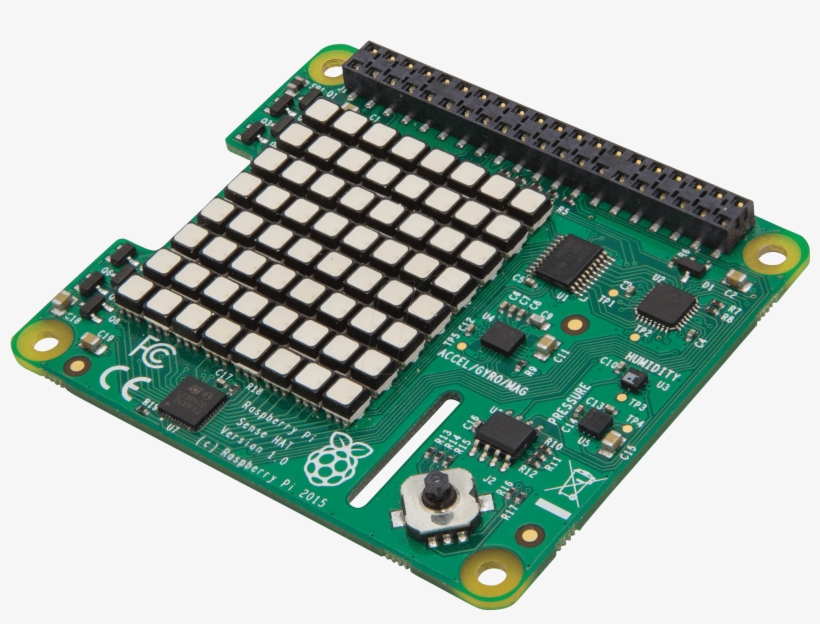 Raspberry Pi Sense Hat, 40 Pin Shield Raspberry Pi - Raspberry Pi Sensor Module, transparent png