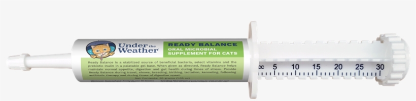 Ready Balance For Cats Tube - Syringe, transparent png