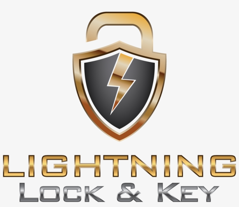 Logo Design By Nadisenyo For Lightning Lock & Key - Emblem, transparent png