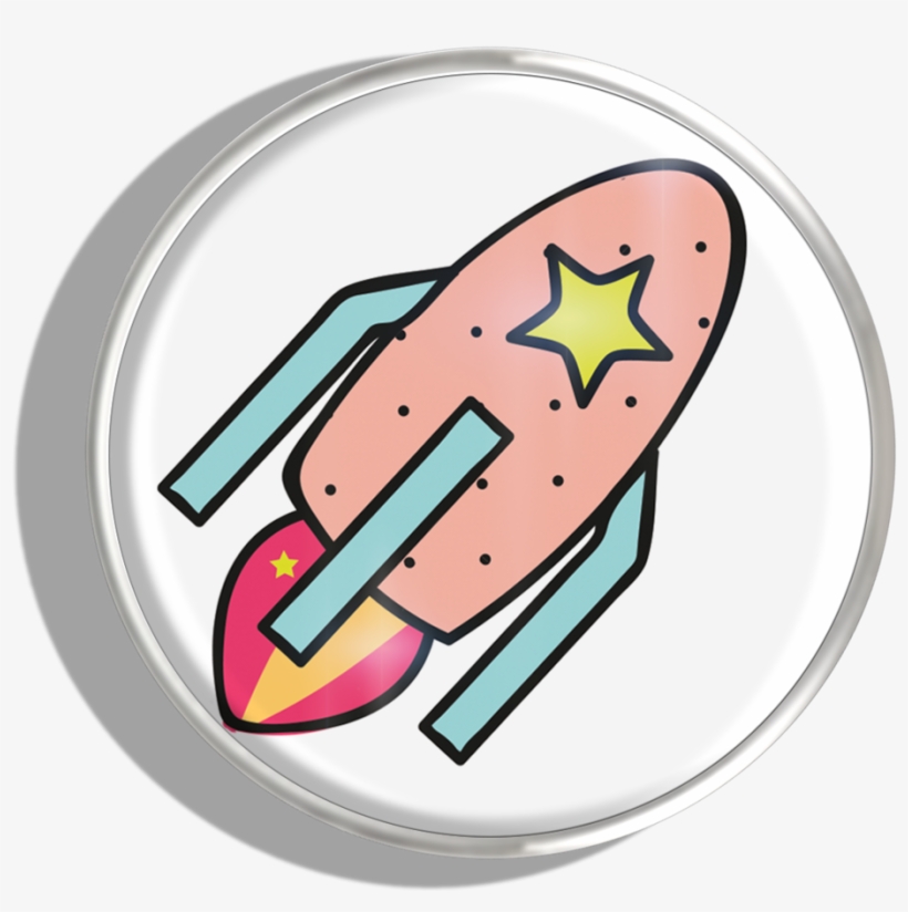 Rocketship - Silver - Macaroon, transparent png