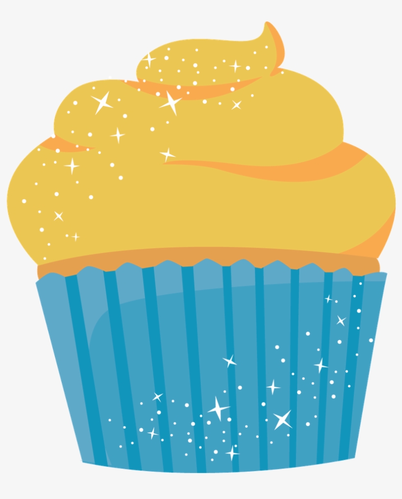 Cupcake Clipart Kid - Clip Art Yellow Cake, transparent png