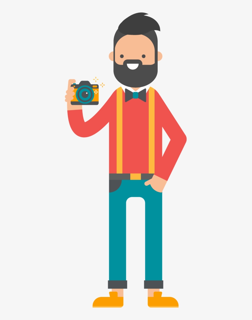 Capture The Moments Beyond The Booth - Photographer Illustration Png, transparent png