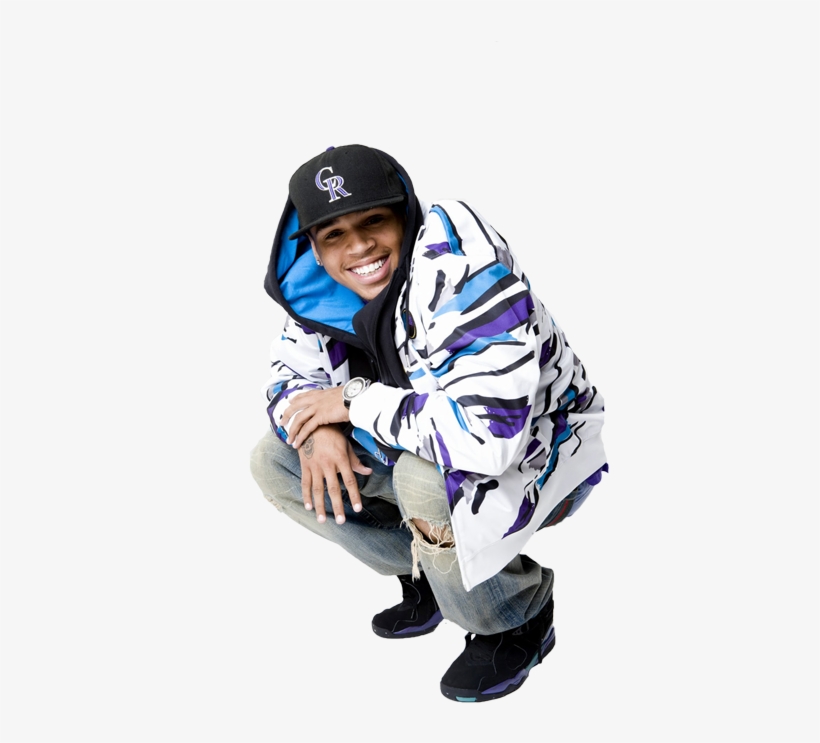 Chris Brown Photo - Sitting, transparent png