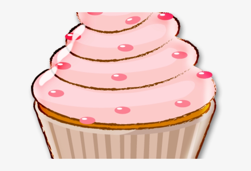 Vanilla Cupcake Clipart Kek - Cupcake Drawing, transparent png