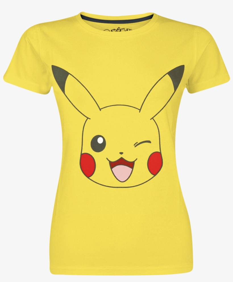 Big Face Yellow T-shirt 366789 Ciglnfm - Pikachu Face For Print, transparent png