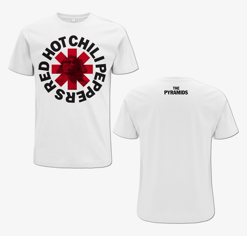 Men's Sphinx Of Giza Asterisk White T-shirt - Polo Red Hot Chili Peppers, transparent png