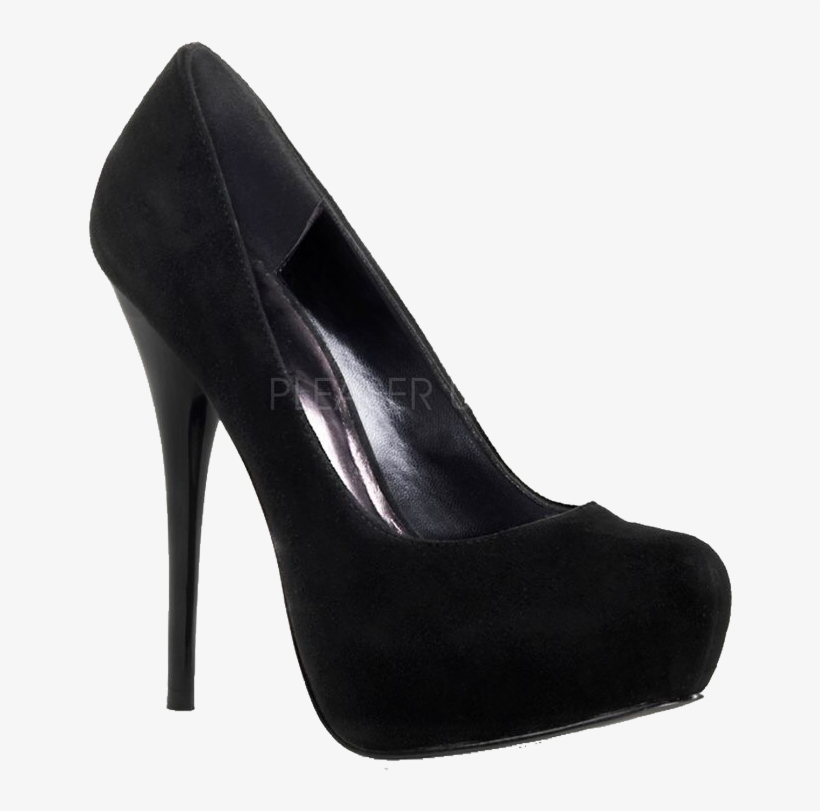 Black Heels, Black Suede Boots, Stiletto Heels, Pumps - Black Suede Platform Court Shoes, transparent png