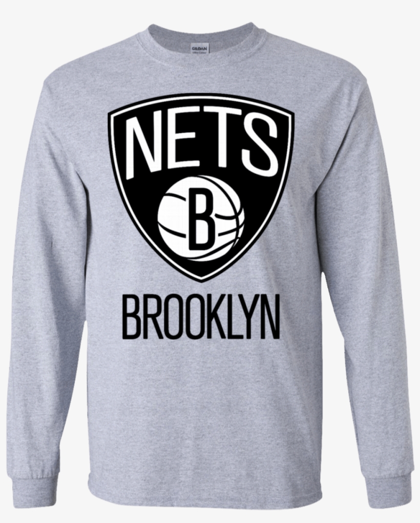 Brooklyn Nets Ls T-shirt - Long-sleeved T-shirt, transparent png