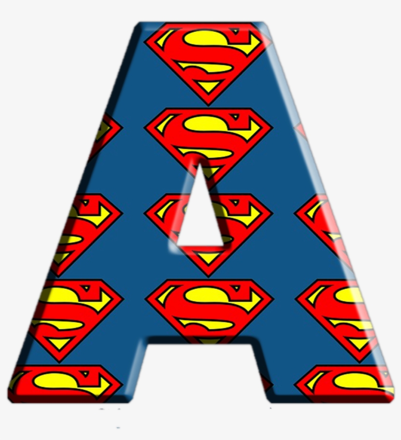Alfabeto Decorativo Superman Png - Superman, transparent png