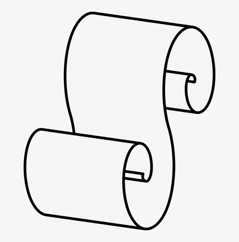 Computer Icons Download Drawing Outline Encapsulated - Paper Scroll Clip Art, transparent png