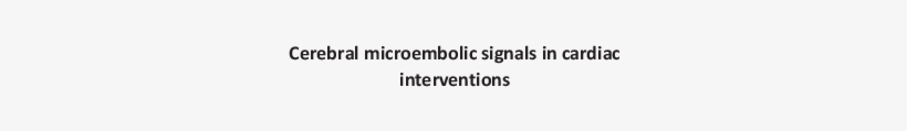 Emboli Occurrence During Coronary Artery Bypass Surgery - Modelo Capa De Trabalho Ucs, transparent png