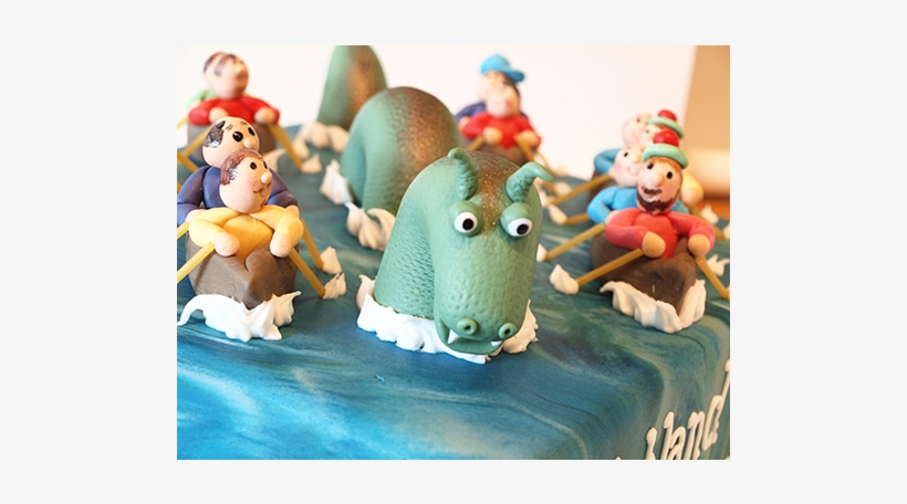 Festkage Med Loch Ness Monster Og Roere - Figurine, transparent png