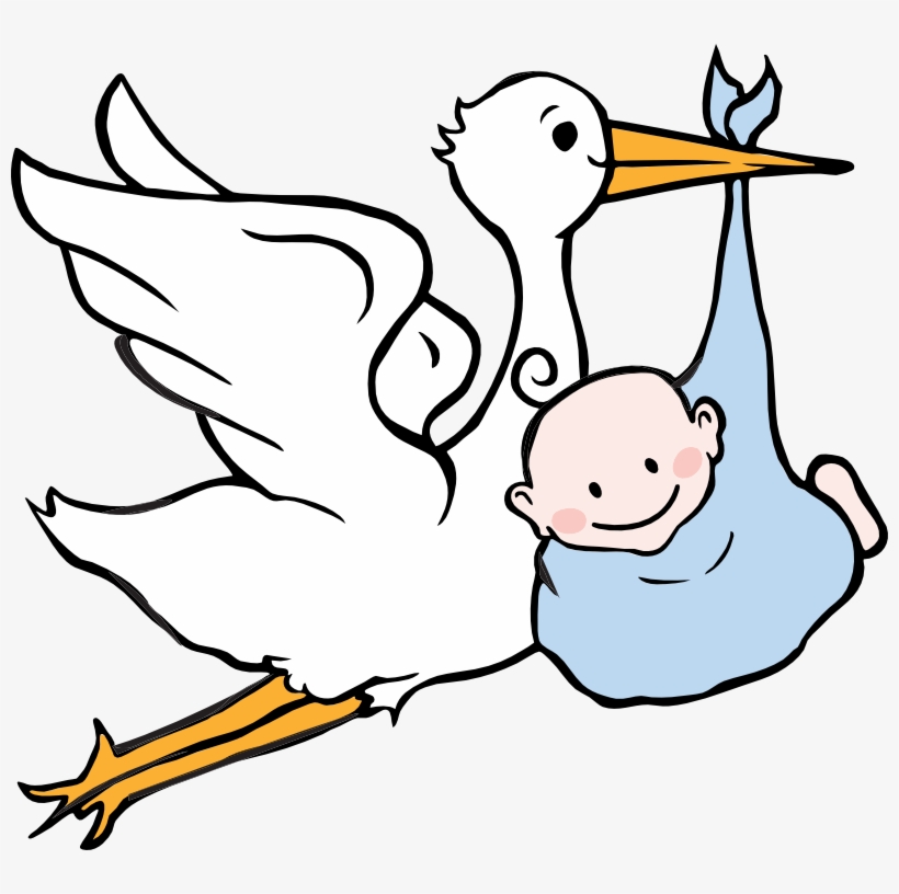 This Png File Is About Boy , Baby - Baby And Stork Clipart, transparent png