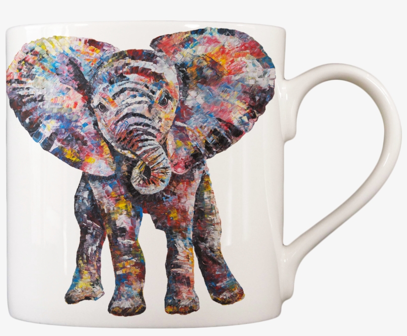Baby Elephant 'nelly' Fine Bone China Mug - Mug, transparent png