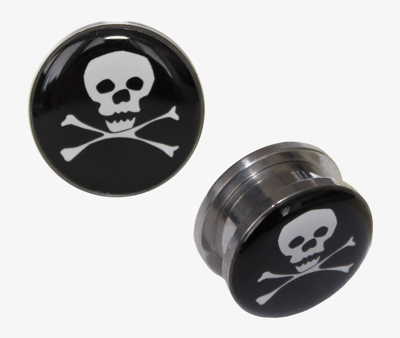 Skull Bones Flesh Tunnel Stahl - Skull, transparent png