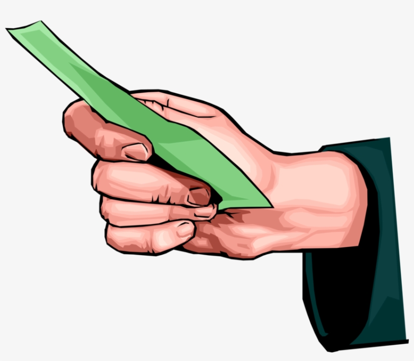 Vector Illustration Of Hand Holding Cash Currency Money - Hand Holding Money Vector Png, transparent png