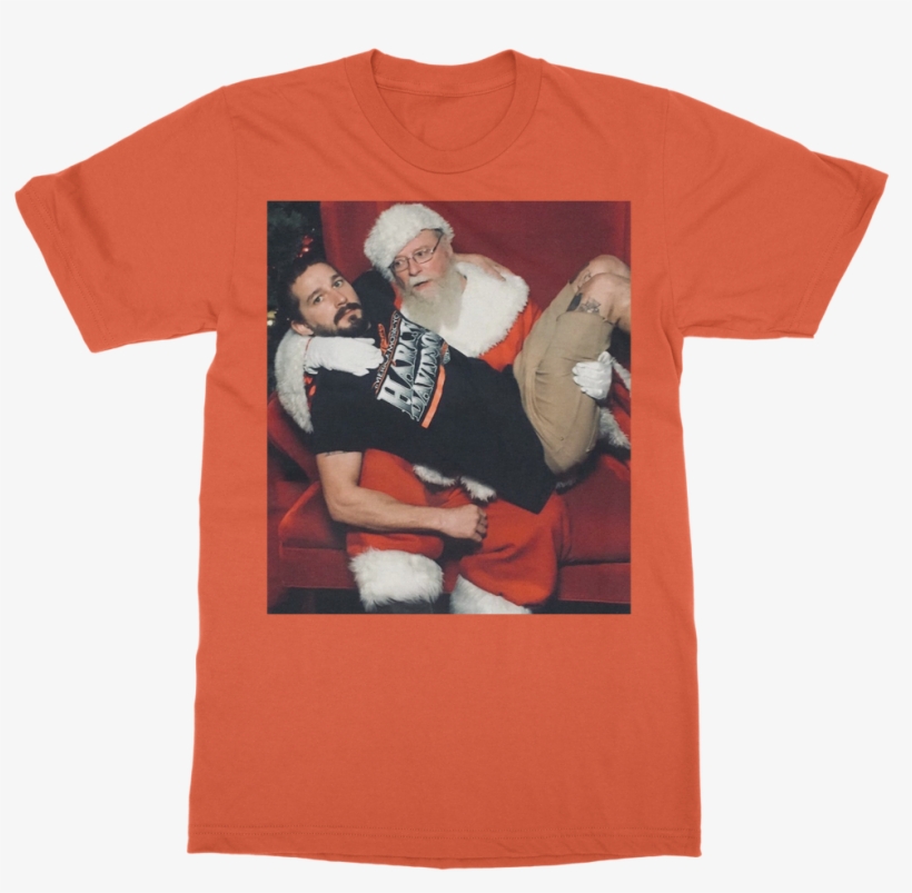 Shia Labeouf With Santa ﻿classic Adult T-shirt - Ate My Taco Shirt, transparent png