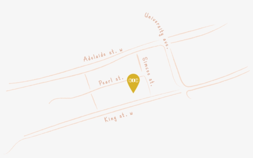 Illustration Of Map Showing Coc Location At 214 King - Diagram, transparent png