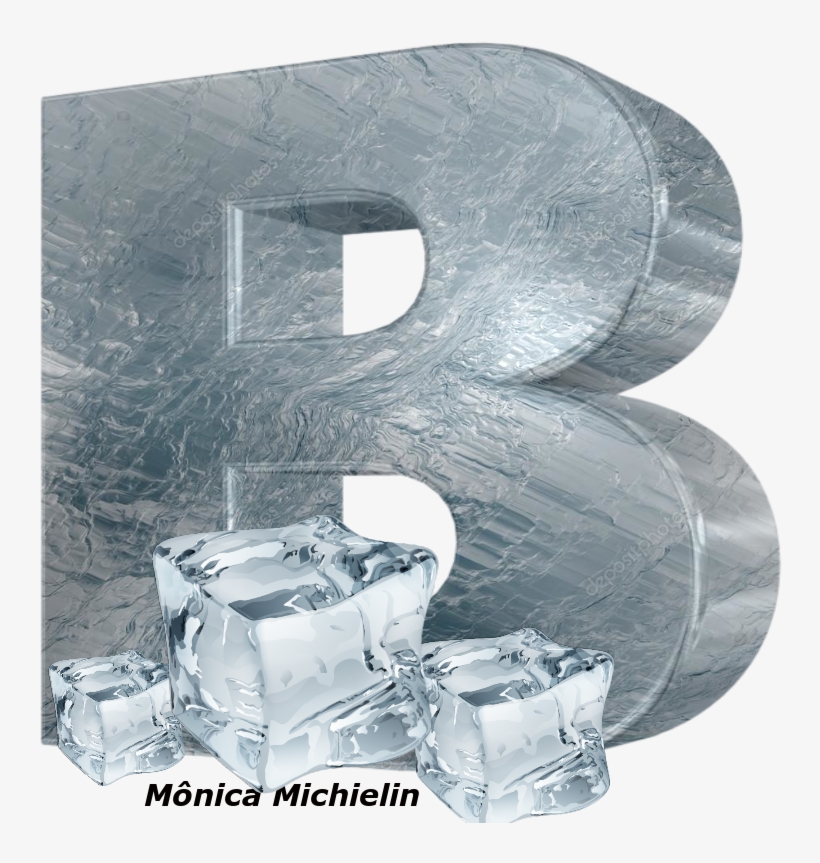 Alfabeto De Gelo Png Textura De Gelo E Cubos De Gelo - Sculpture, transparent png