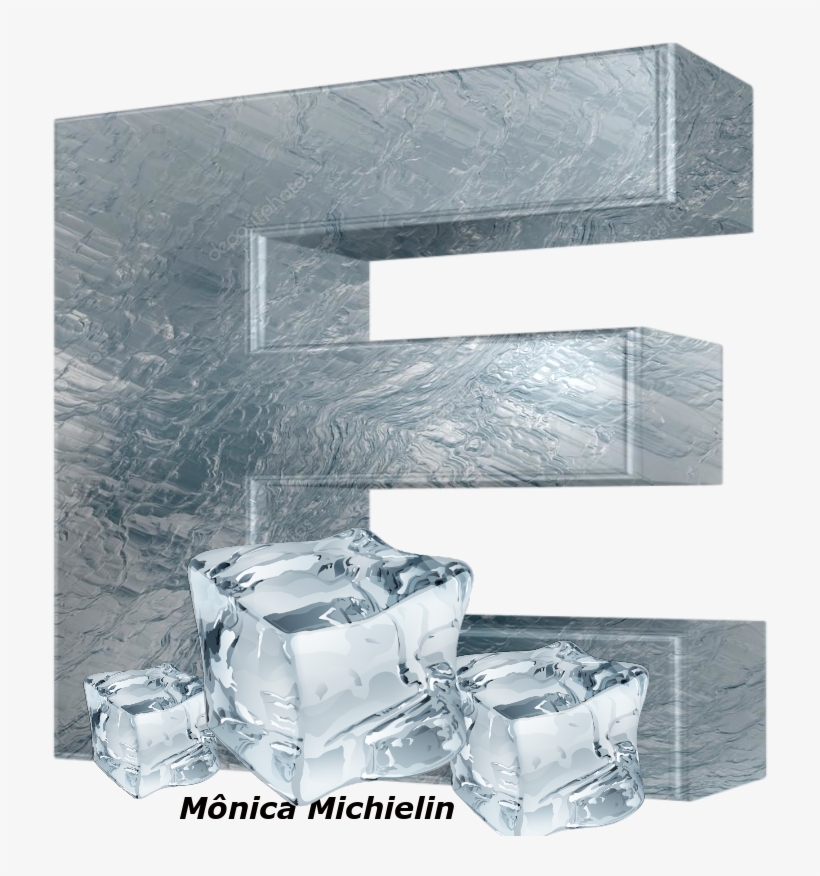 Alfabeto De Gelo Png Textura De Gelo E Cubos De Gelo - Paper, transparent png