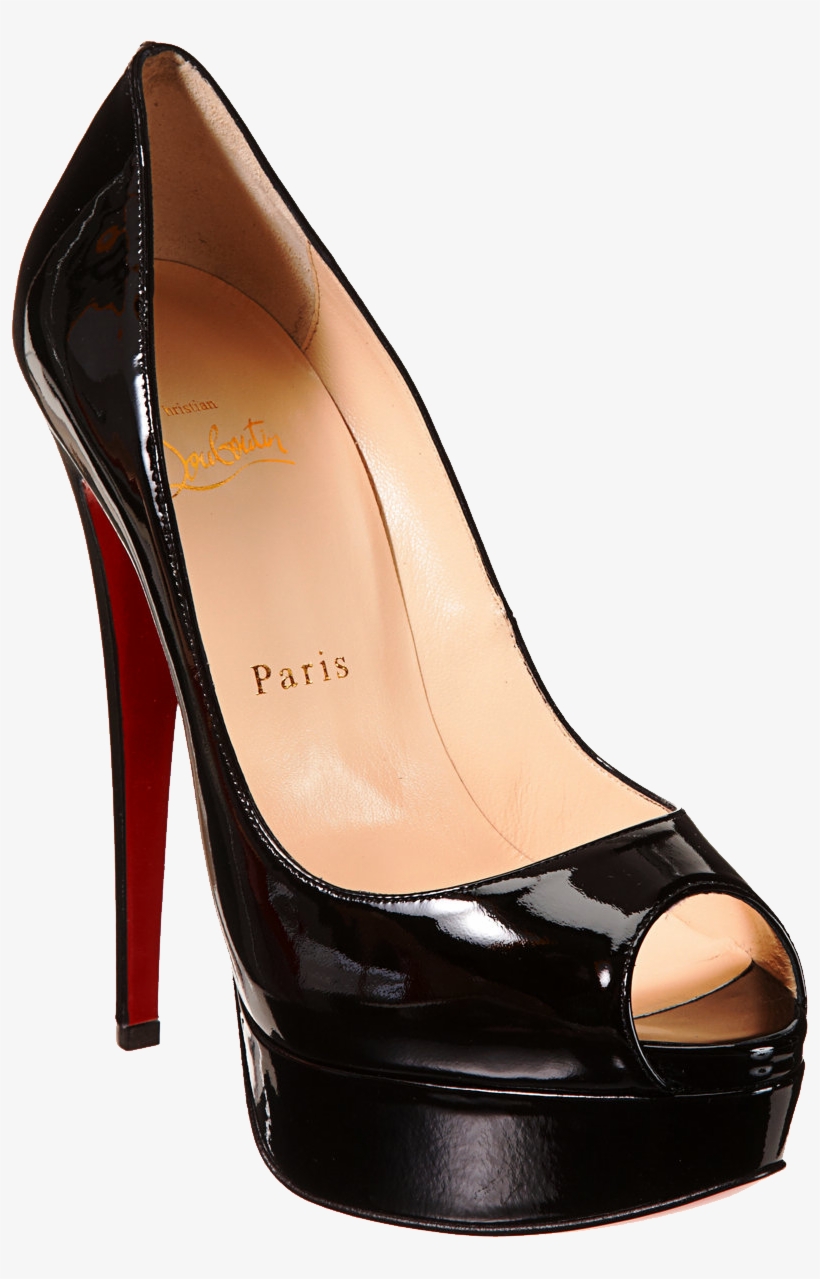 Black Louboutin Women's Pums Png Image Platform High - Big Ben, transparent png