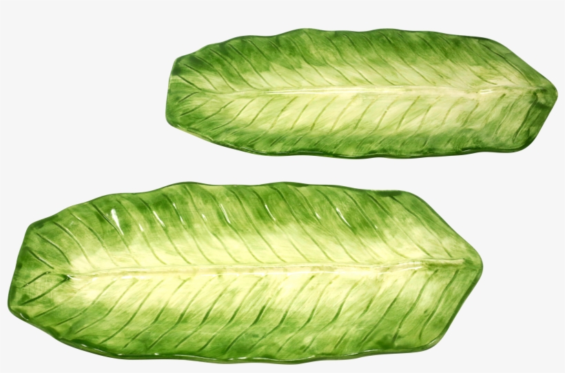 Vintage Banana Leaf Platters By Jay Willfred - Starfruit, transparent png