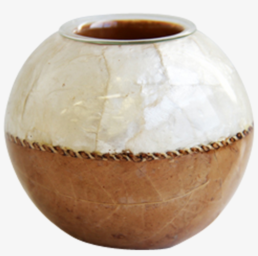 302-00125 Natural Inlay Teacandle Holder Ls Collections - Earthenware, transparent png