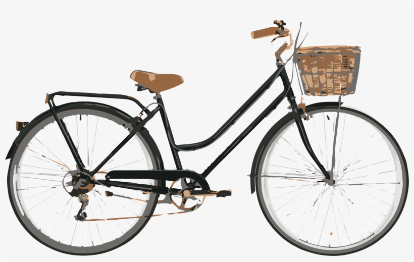 Picture Freeuse Library Cycling Retro Style Reid Cycles - Lady Bike, transparent png