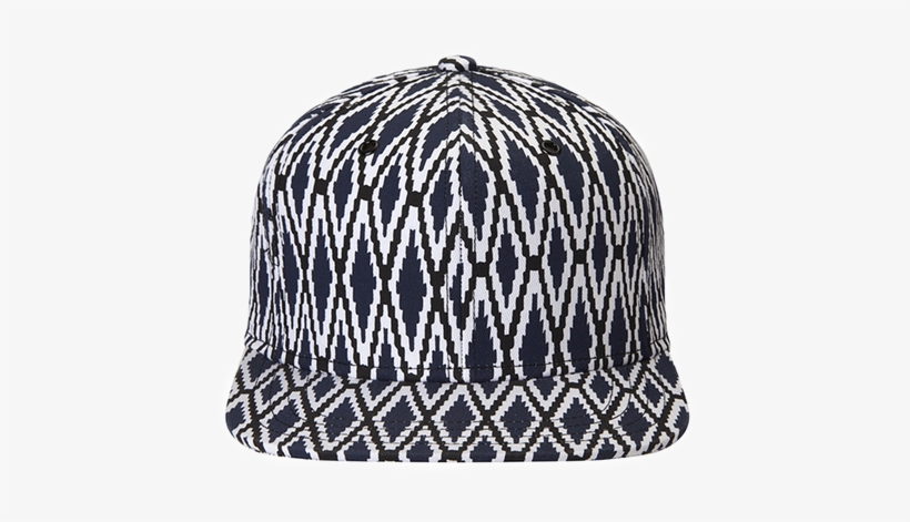 Blue Diamond Snapback Baseball Cap - Beanie, transparent png