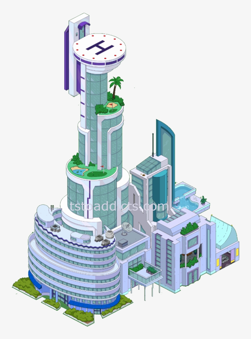 Clip Modern Area Png Pinterest Modernareabuildingpng - Simpsons Tapped Out Mansion, transparent png