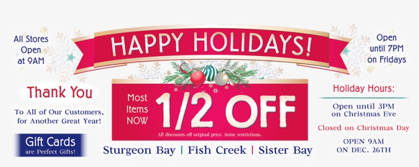 Happy Holidays From On Deck Clothing Company - Coquelicot, transparent png