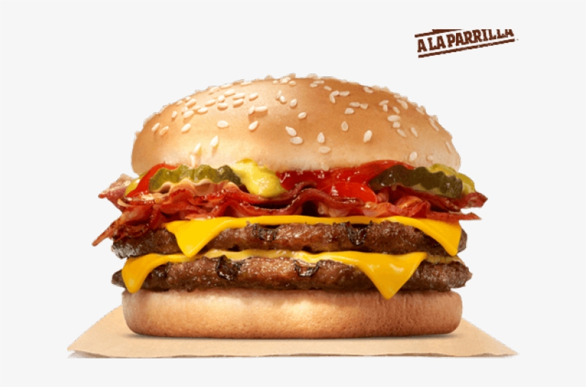 Dr Pepper Clipart Burger King - Burger King Double Bacon, transparent png