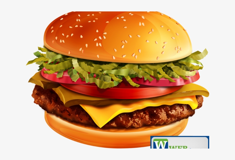 Add To Cart Button Clipart Burger King - عکس با کیفیت همبرگر, transparent png