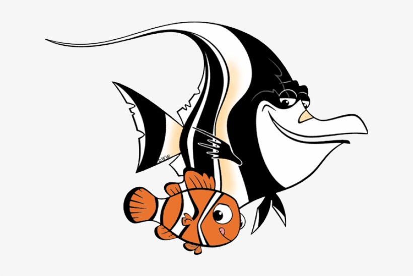 Character Clipart Finding Nemo - Gill Nemo Transparent, transparent png